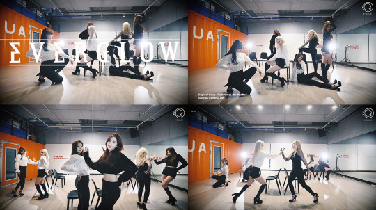 에버글로우의 'Be Natural' 연습영상 캡처